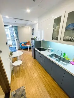 Canh Apartment in Vinhomes Green Bay - Mutfak