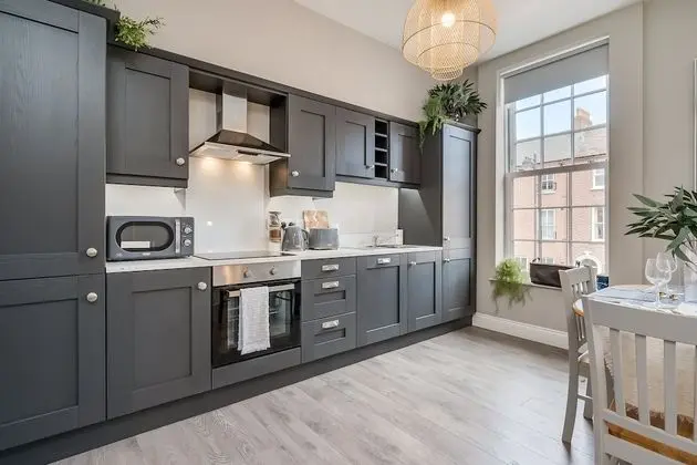 Central Belfast Apartments: Botanic - Mutfak