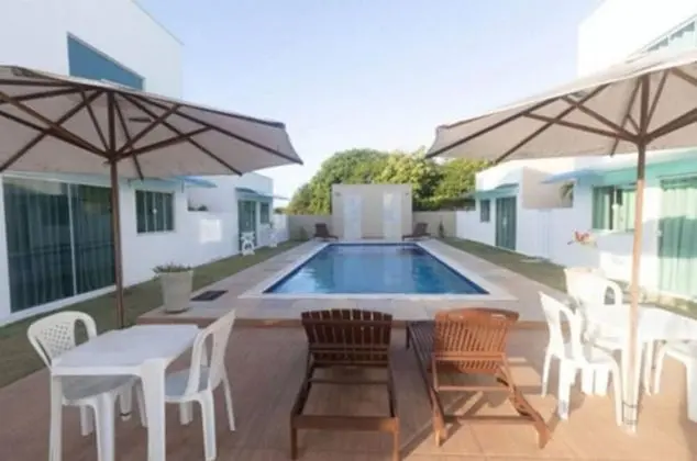 Chal com Mezanino 400m do mar e rea Gourmet - Oda