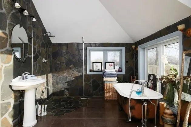 Chalet Chaleureux Sur Le Bord De Leau Naviguable - Banyo Tipleri