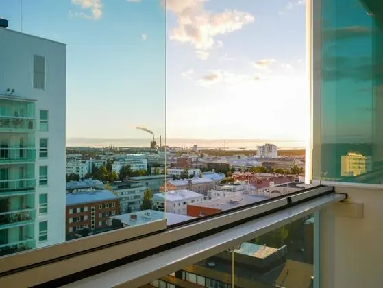 City apartment with view from 11th floor