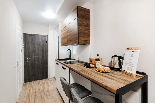 CityApartments Kyiv Centre - Mutfak