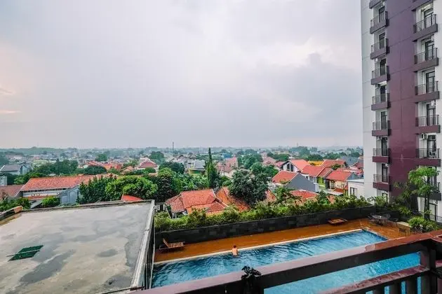 Comfortable and Minimalist Studio at Dave Apartment - Dış Mekan