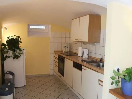 Comfy Apartment in Weißig With Garden - Mutfak