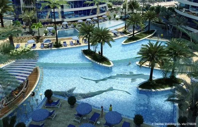 Cool Dubai Apt Next Burj Khalifa Design District - Havuz
