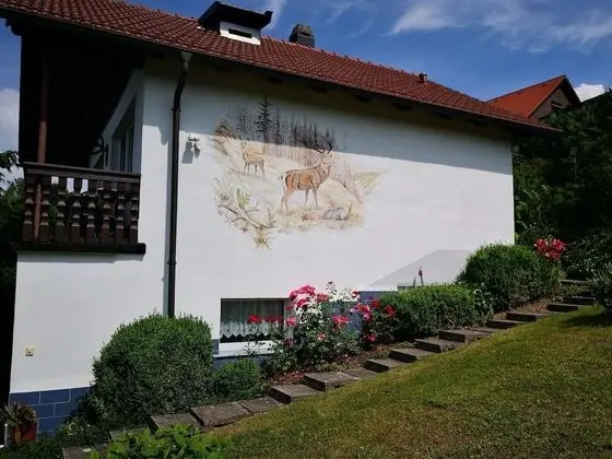Cosy Holiday Home in Hinternah, Thuringia, With Balcony and Garden - Dış Mekan