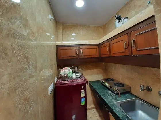 Couple Friendly Private Flat in Posh Lajpat Nagar - Mutfak