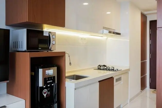 Cozy Studio Sky House Apartment Near Aeon & Ice Bsd - Mutfak
