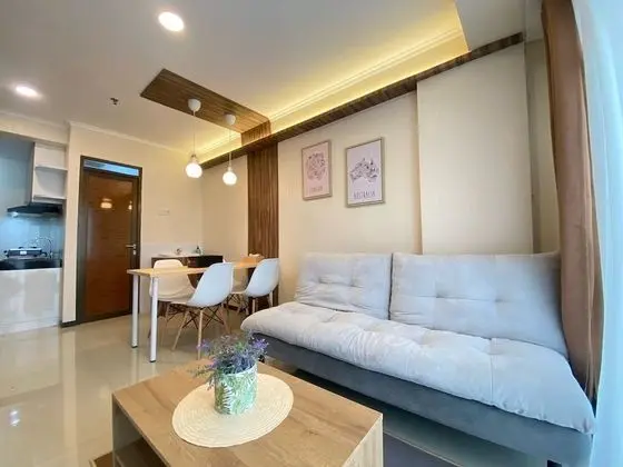 Cozy Well Furnished Deluxe 2Br At Gateway Pasteur Apartment - İç Mekan