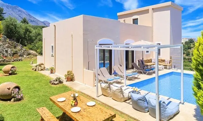 Cretan Sunny Villa Heated Pool - Dış Mekan