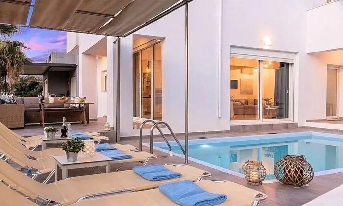 Cretan Sunset Villa Heated Pool - Dış Mekan