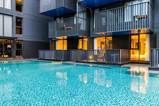 D144 - Unique Pool Access Apartment in The Deck Patong 2 Pools and gym - Havuz