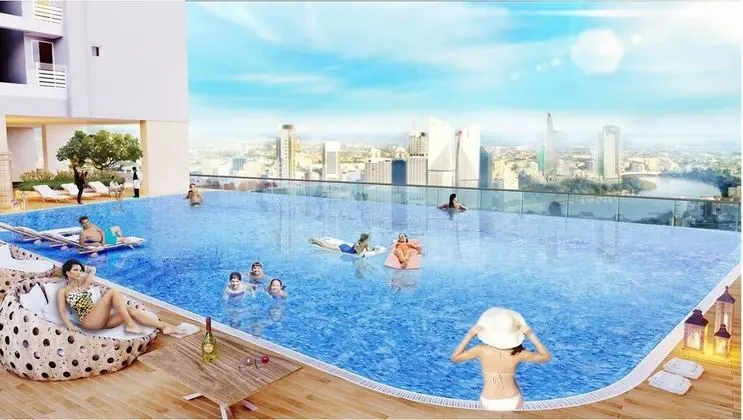 Deluxe Apartment with City Central View - Havuz