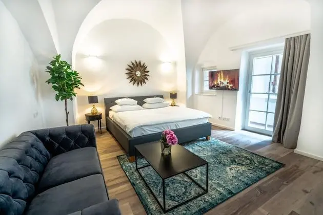 Deluxe Loft With King Bed Private Parking in the old Town of Krems