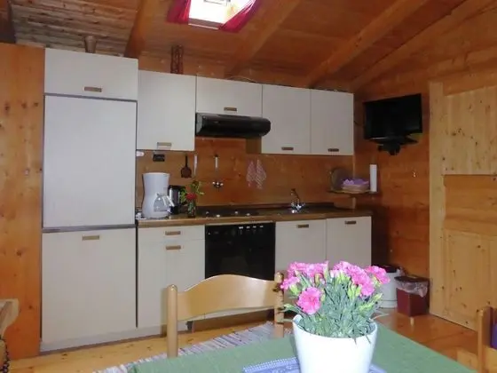 Detached log Cabin in Bavaria With Covered Terrace - Mutfak