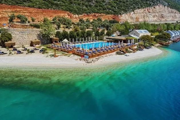 Doria Hotel Yacht Club Kaş - Havadan Görünüm