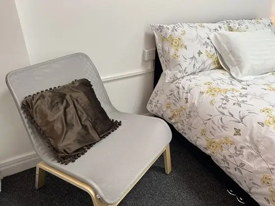 Double bed  with attached Bath & Balcony