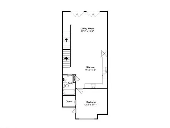 Driftwood Townhomes #8 - Drift Away - Oda Düzeni