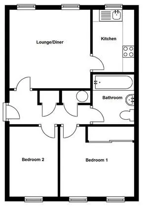 Eaton Ford Green Apartment - Oda Düzeni