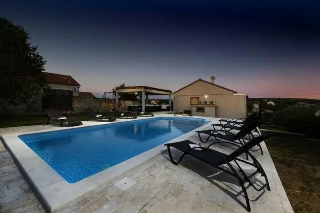 Villa Elder Zadar Area Private Pool Summer Kitchen bbq