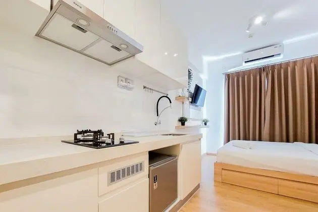 Elegant Studio At Sky House Bsd Apartment Near Aeon Mall - Mutfak