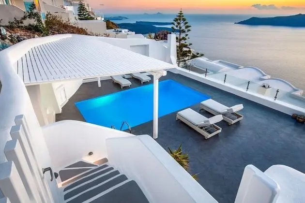 Erossea Villa Santorini Imerovigli - Havuz