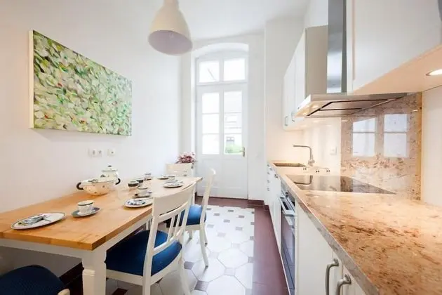 Exklusive Ferienzimmer Gut Heidefeld - Mutfak