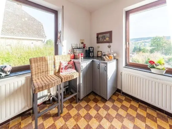 Farmhouse Kalys in Vielsalm With 180° View of the Forest - Mutfak