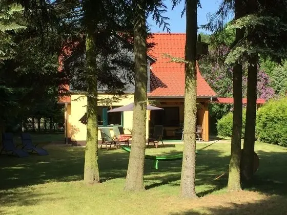 Ferienhaus Mirow-Lärz - Kamin Wald Ruhe - Dış Mekan