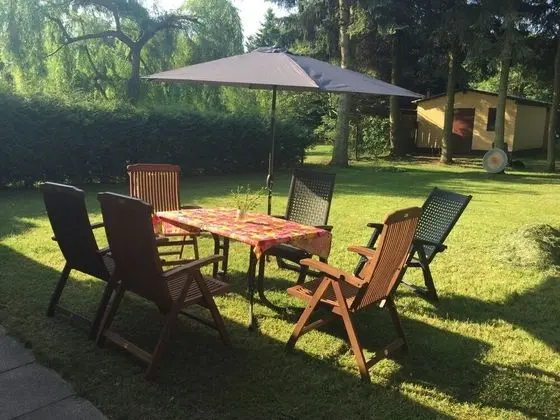 Ferienhaus Mirow-Lärz - Kamin Wald Ruhe - Yerinde Yemek