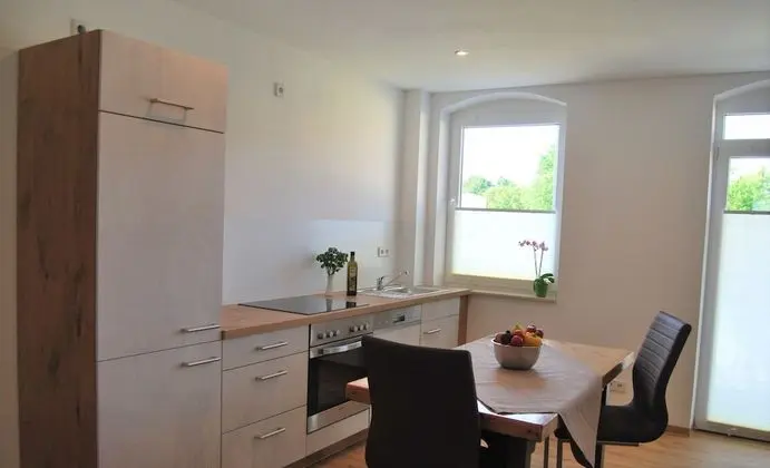 Ferienwohnung STADTOASE Apartmenthaus - Mutfak