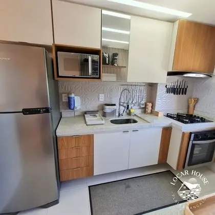 Flat 204 - Eco Resort Bloco 2 Colina - Mutfak