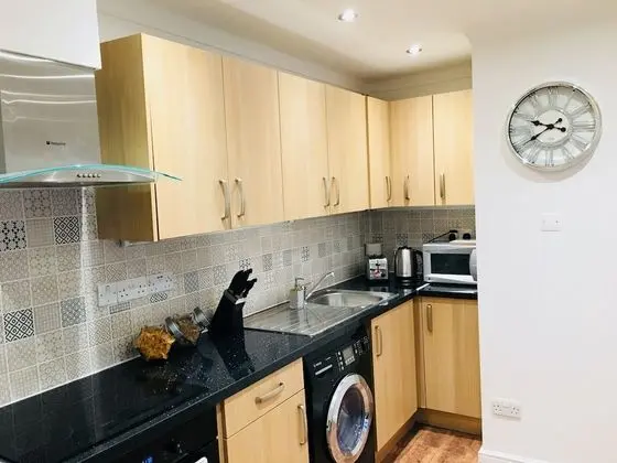 Fountain View 1BR Flat-Free Parking - Mutfak