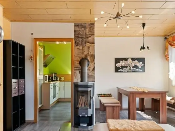 Garden View Apartment in Erzgebirge near Forest - Yerinde Yemek