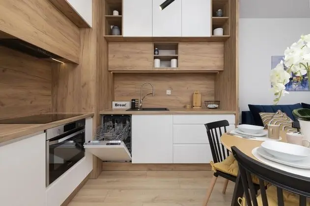 Gdańsk Nowa Letnica Apartment by Renters - Mutfak