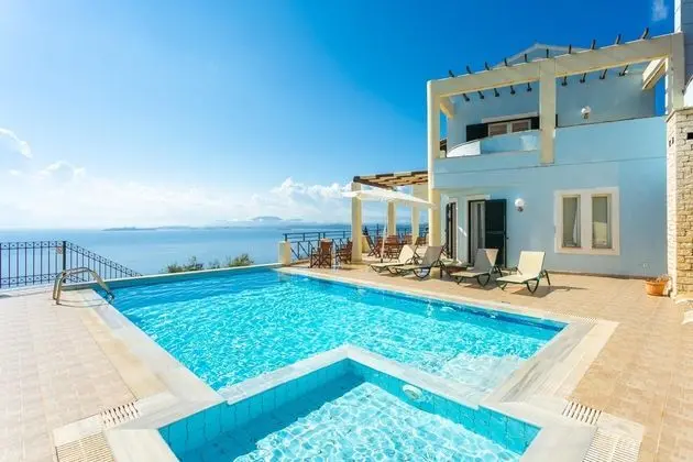 Villa Georgios Large Private Pool Sea Views A C Wifi - 1035 - Öne Çıkan Resim