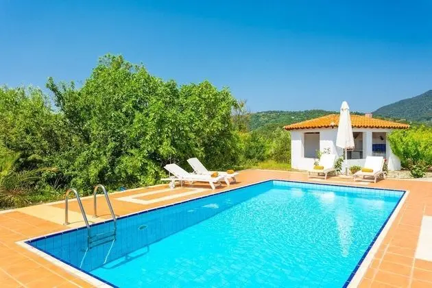 Villa Glafki Large Private Pool Sea Views A C Wifi - 2829 - Havuz