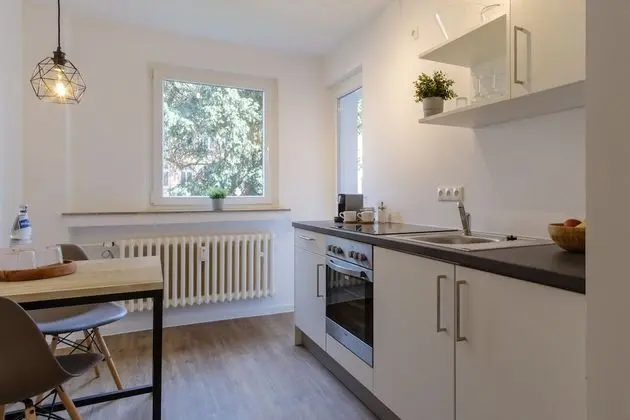 Glück Auf Appartements Am Stadtpark - Mutfak