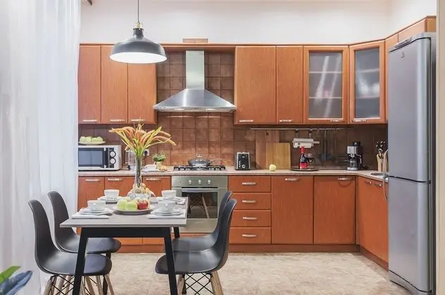 GM Apartments roomy mansion at Arbat - Mutfak