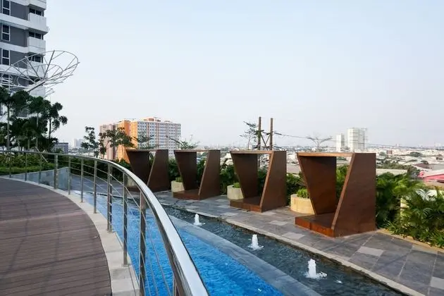 Gorgeous And Cozy Studio At West Vista Apartment - Dış Mekan