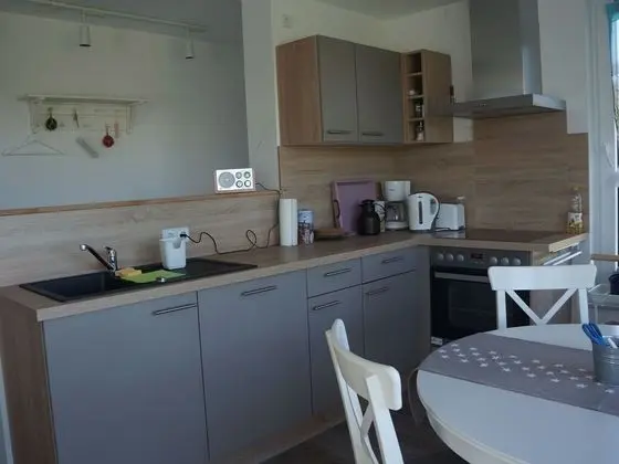 Gorgeous Villa With Sea View in Malchow - Mutfak