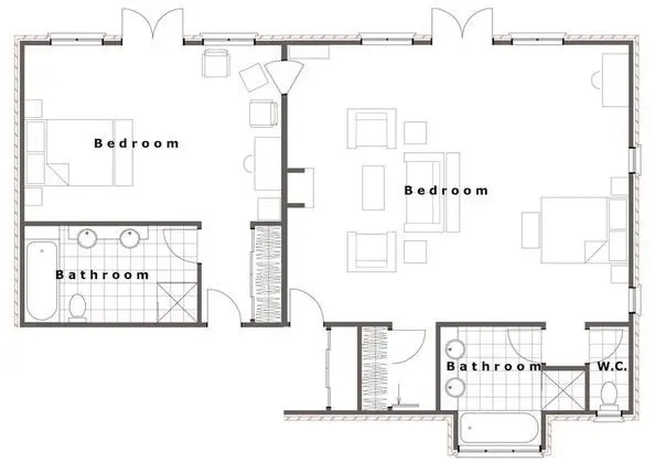 Grasmere High Country Bed & Breakfast Lodge - Oda Düzeni