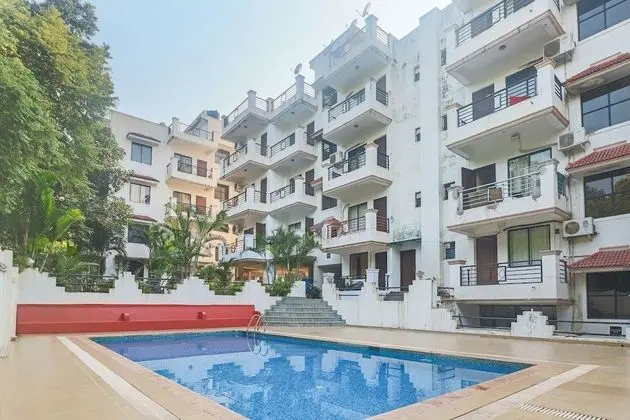 GuestHouser 2 BHK Apartment da23 - Havuz