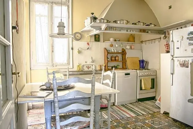 halu! Vintage & Historic Apartment - Mutfak