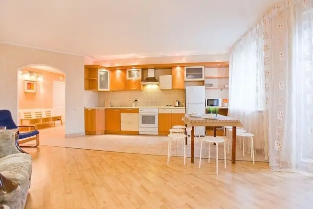Hello Apartment on Staroderevenskaya 33 - Mutfak