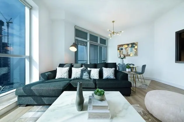 High-floor Trendy Apt w Marina Palm Ocean Vws - Oda