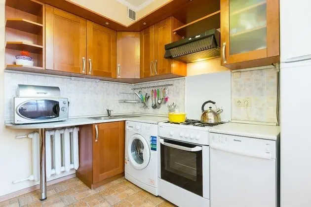 Holiday Apartment near Moscow River - Mutfak