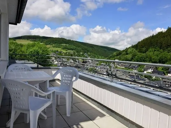 Holiday Home in the Centre of Willingen - Balcony and Lovely View of the Town