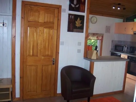 Honeysuckle Lodge set in a Beautiful 24 Acre Woodland Holiday Park - Mutfak