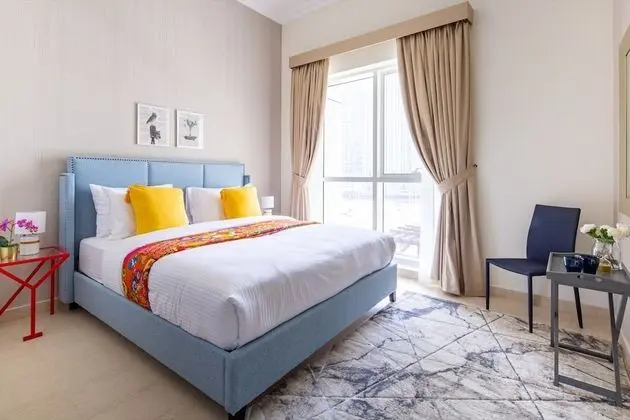 Impressive 2BR Loft W/ Study In Downtown Dubai - İç Mekan